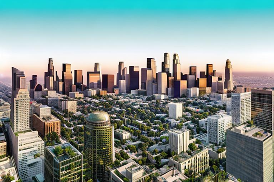 Une image de Los Angeles générée par l'IA