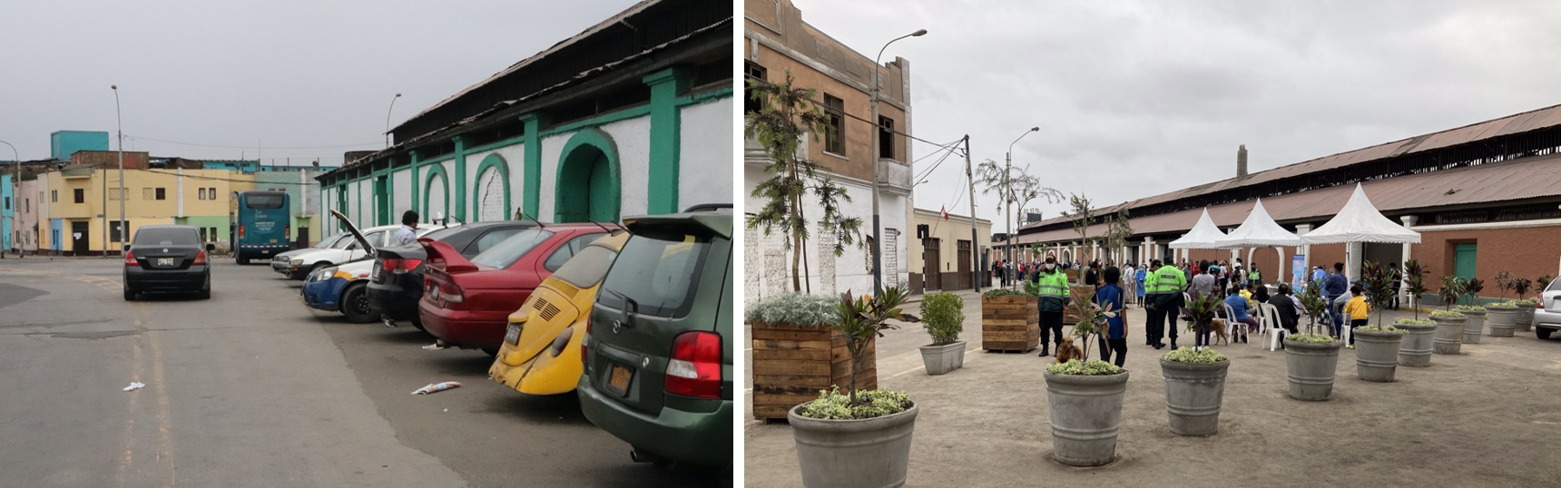 Une image de Lima avant et après