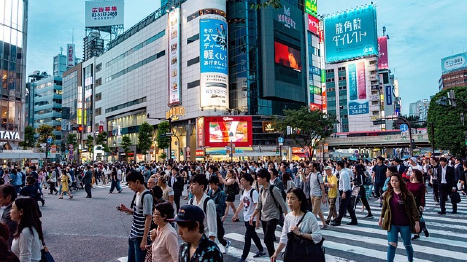 un carrefour très fréquenté au japon