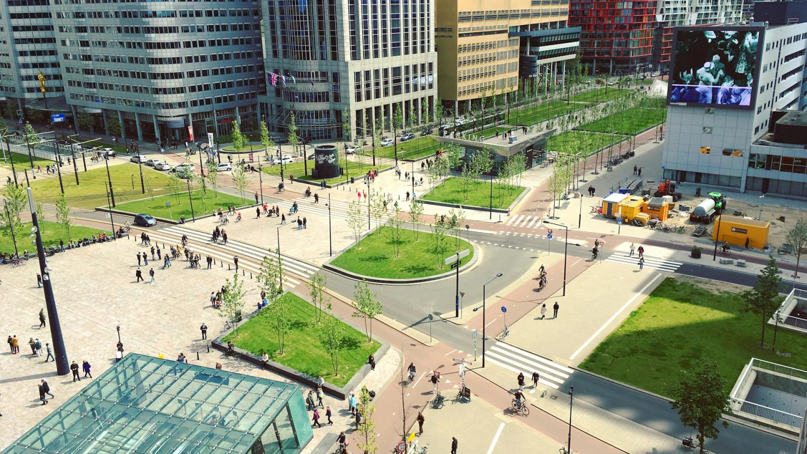 vue de la gare centrale de rotterdam