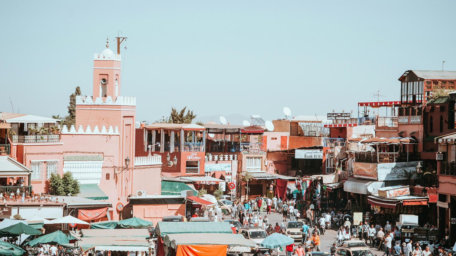 un marché à marrakech