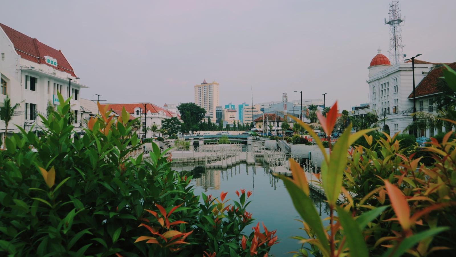 une photo de la nature urbaine en indonésie