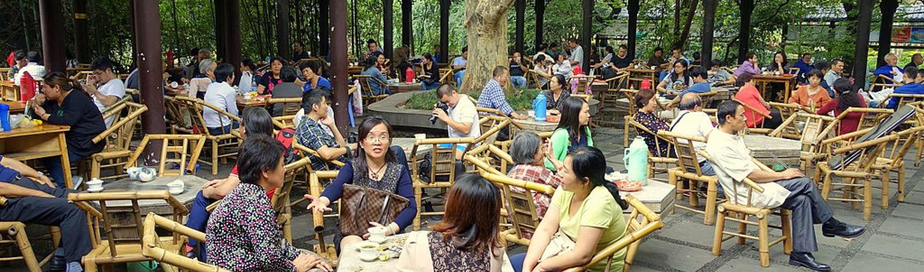 Salon de thé Chengdu China Peoples Park