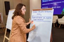 un exercice lors d'une académie de la ville financière