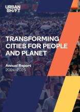 Couverture du rapport annuel 2024-2025 d'urbanshift