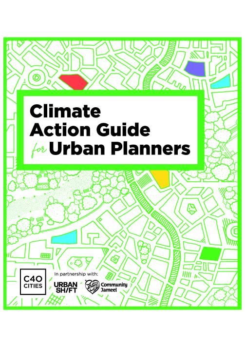 la couverture du guide d'action climatique pour les urbanistes